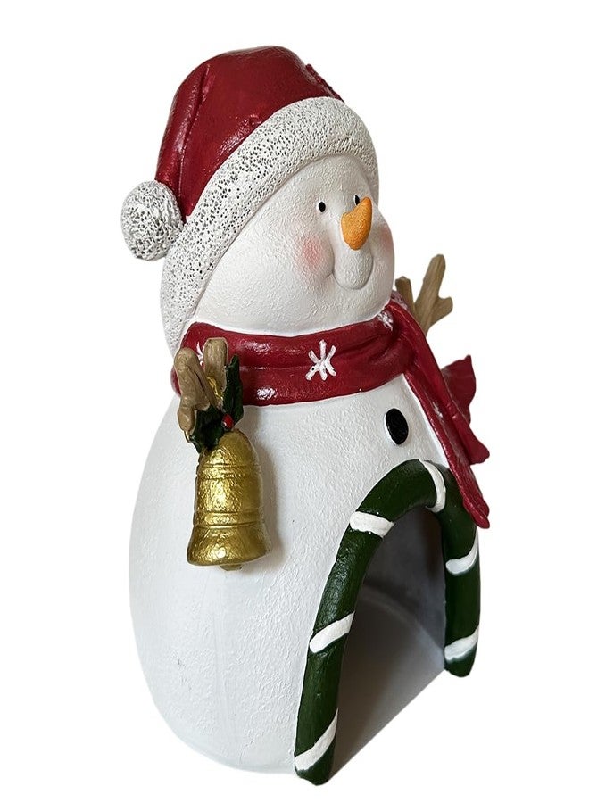 SLOCME Aquarium Christmas Snowman with Bell Decorations - Fish Tank Christmas Snowman Landscape Decoration Create Festive Atmosphere - Image 5